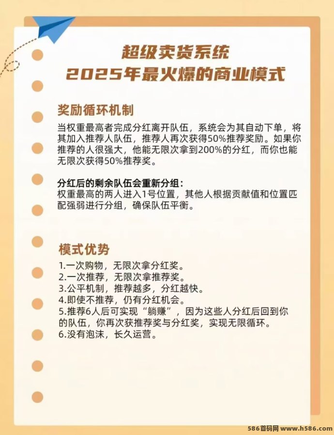超级卖货系统首创模式，首码对接团队长，扶持到位！