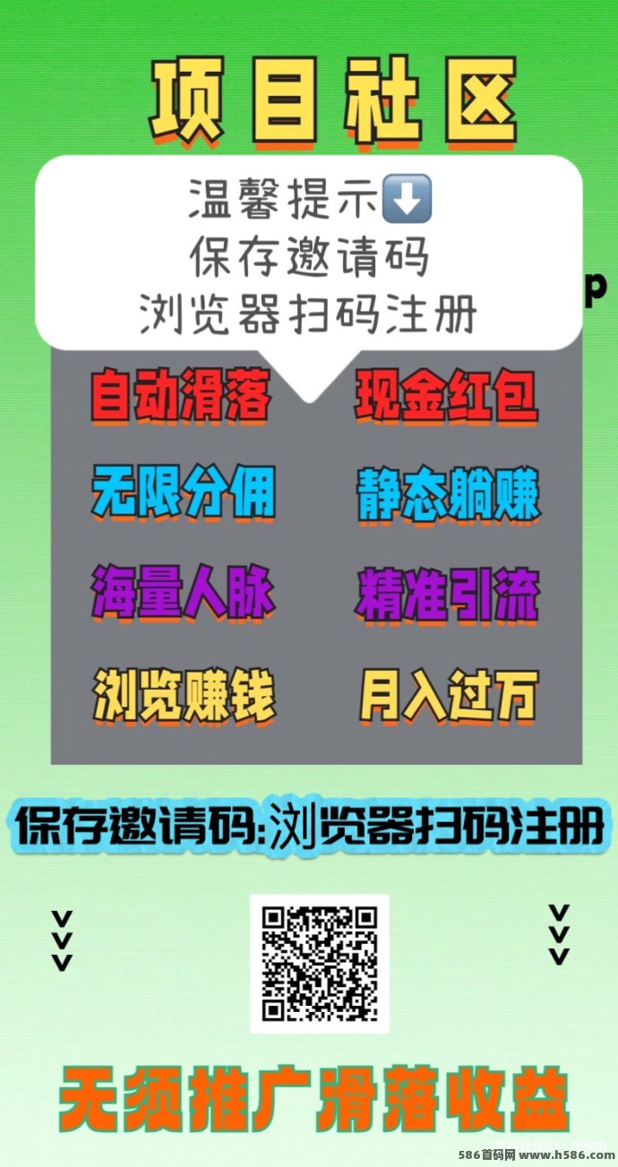 项目社区新模式，收益突破58万+，抢占先机！