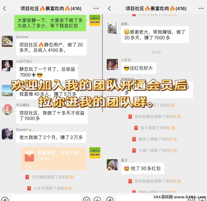 项目社区新模式，收益突破58万+，抢占先机！