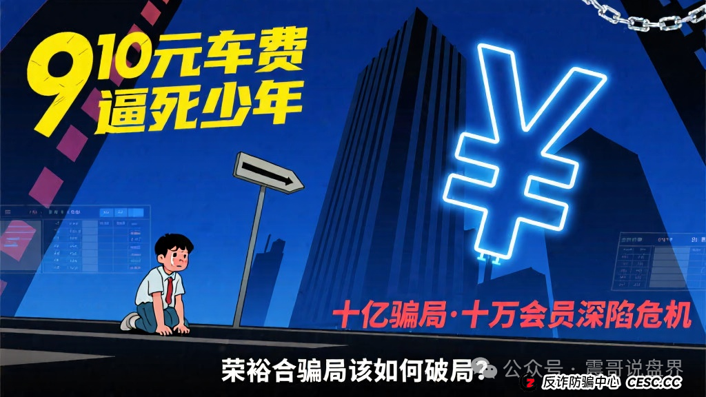 910元车费逼死少年，还有个十亿资金，10万会员的荣裕合骗局该如何