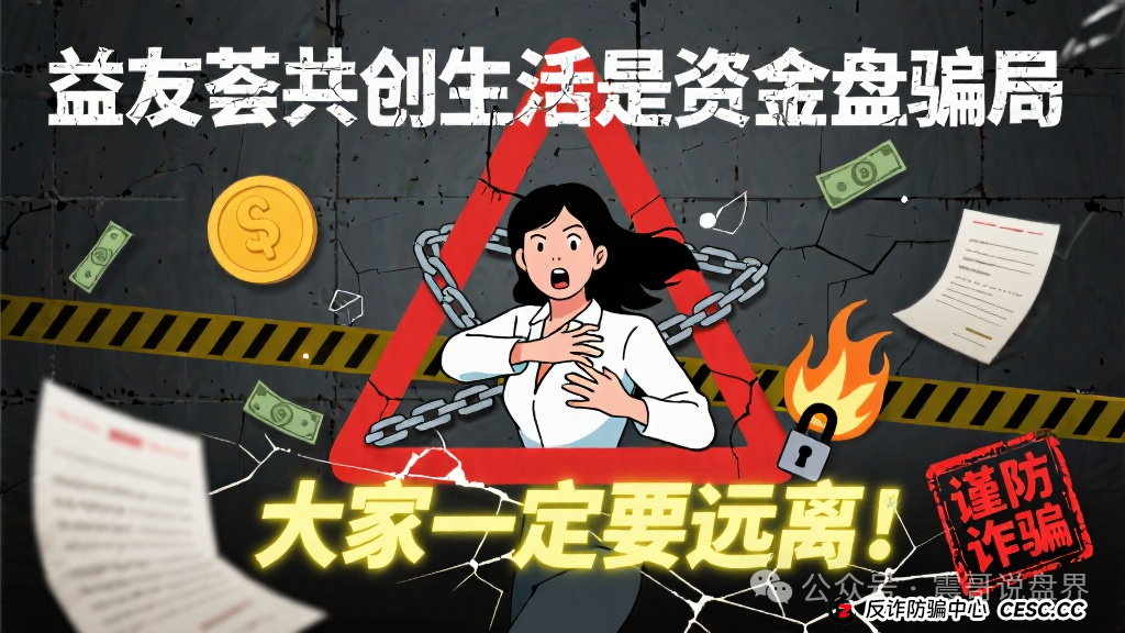益友荟共创生活是资金盘骗局，大家一定要远离，谨防诈骗