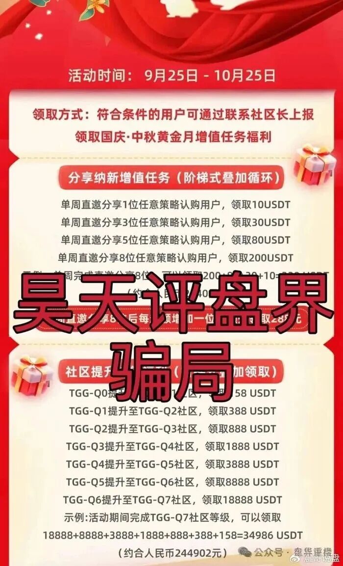 TGG-X量化分红类资金盘骗局，大量单割会员，操盘手圈钱过亿，高度预警，即将崩盘跑路！