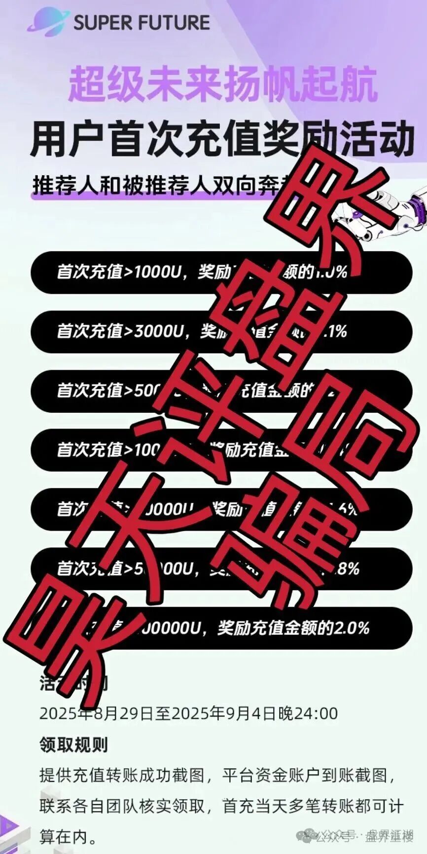 超级未来Super Future AI算力租赁分红类资金盘骗局，高度预警，抓紧远离！