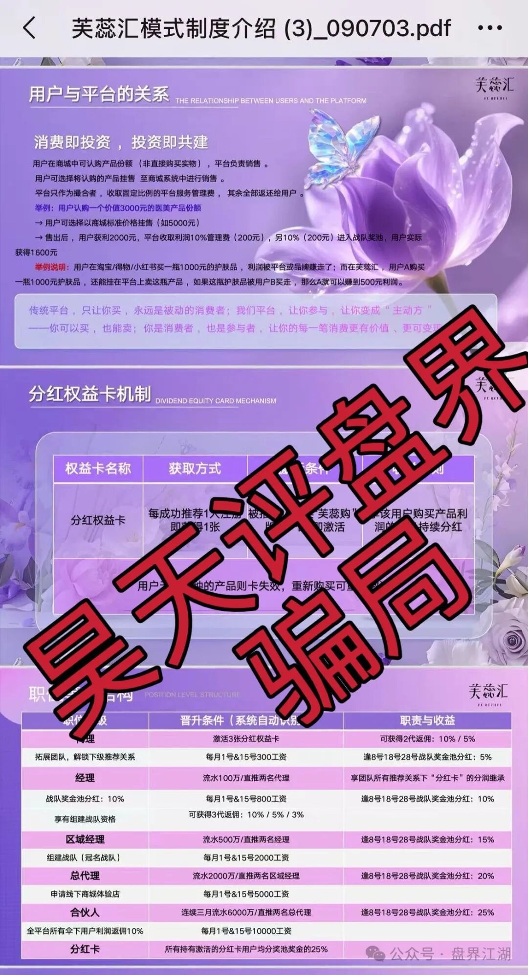 芙蕊汇商城利用“医美挂售”包装的资金盘骗局,日收益高达1%以上,各位需提高警惕,防止被骗! 芙蕊汇商城利用“医美挂售”包装的资金盘骗局,日收益高达1%以上,各位需提高警惕,防止被骗!