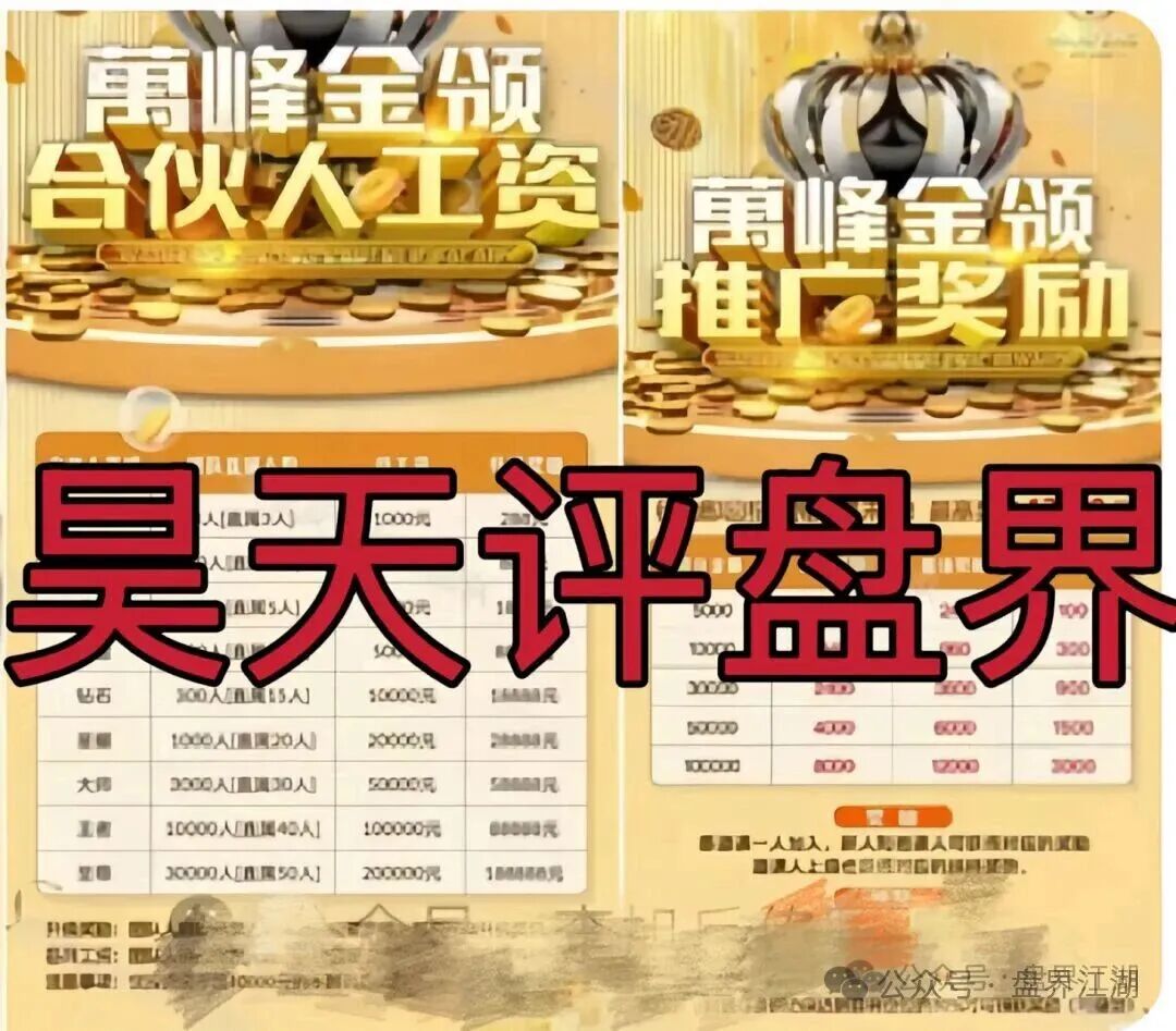 曝光：万峰金领，又一股票跟单资金盘，大量单割团队，近期必将崩盘跑路