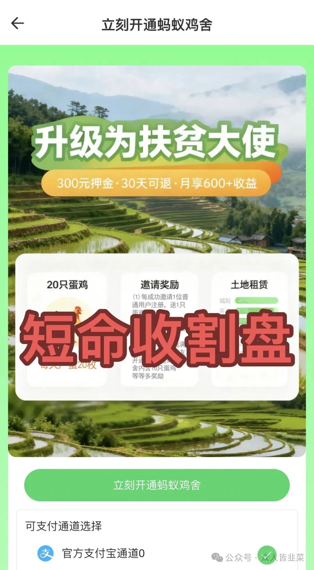 崩了！华腾星寰,爱心鸡舍等3个项目都是诈骗，崩盘的还在收割，还有刚上线的短命收割盘，别再被骗了！