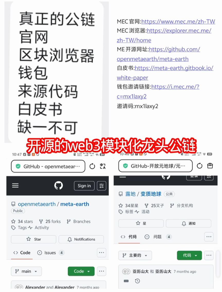一个40米，零撸MEC模块化龙头开源公链，全程免费。