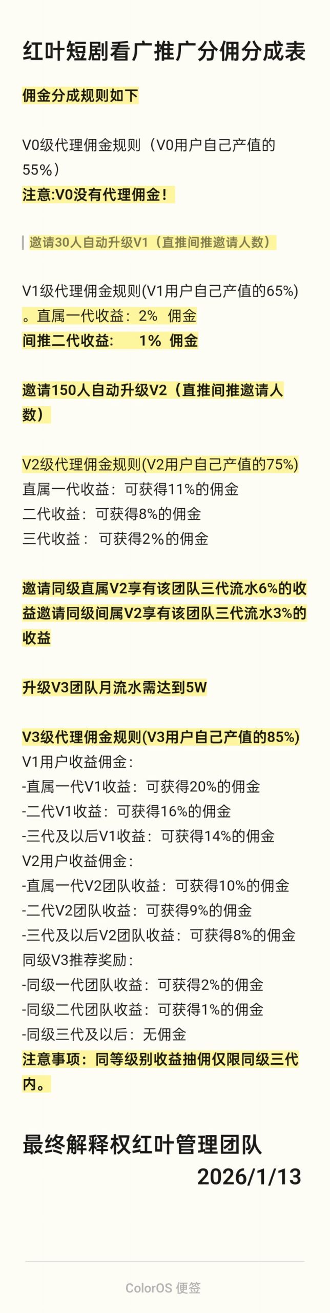 新出红叶剧场每天30-50+简单养机单条广告高达3.5