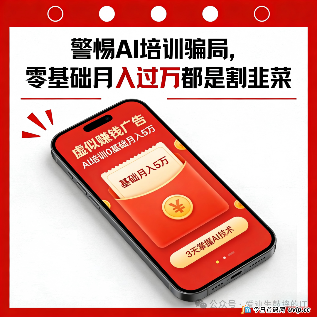 警惕！“零基础学AI月入过万”竟是骗局！已有大批年轻人中招