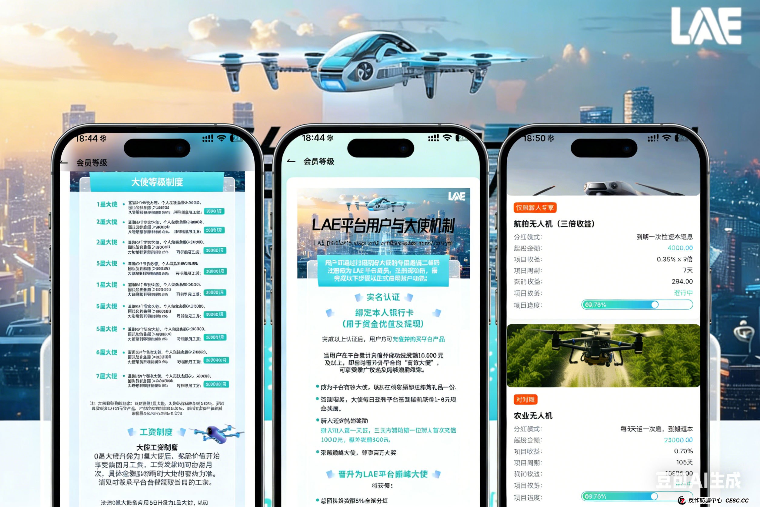 警惕“LAE低空经济”APP！借无人机之名，行非法集资之实的陷阱