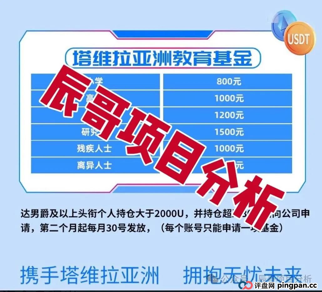 塔维拉亚洲资金盘骗局原悦比特诈骗团伙所开,典型的一轮圈韭菜盘,高度预警!